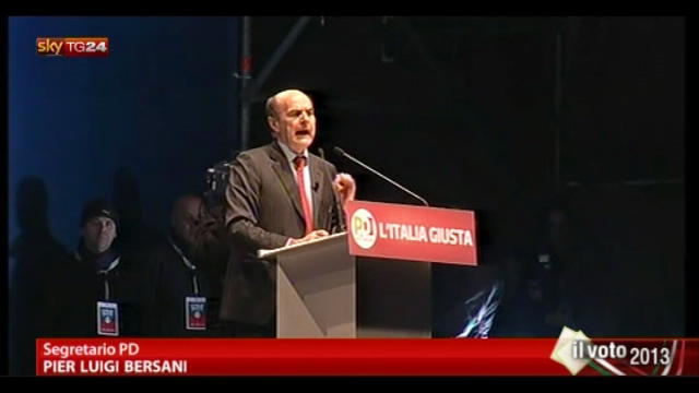 Bersani: mi rivolgo anche ai disillusi del Centrodestra