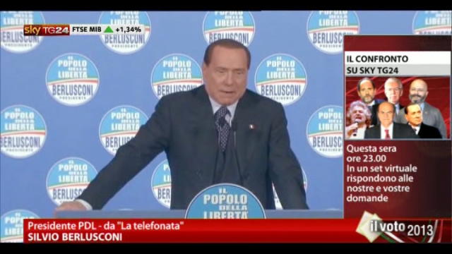 Berlusconi: altri? Armata Brancaleone pericolosa per libertà