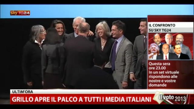 Monti chiude a Firenze la sua campagna elettorale