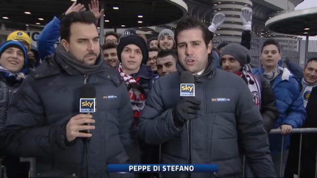 Derby di Milano, la neve lascia il posto alla pioggia