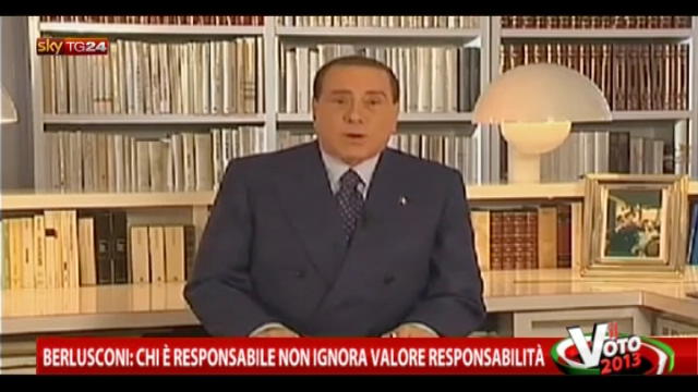 Berlusconi: chi è responsabile non ne ignora il valore