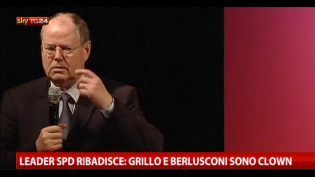 Leader SPD ribadisce: Grillo e Berlusconi sono due clown
