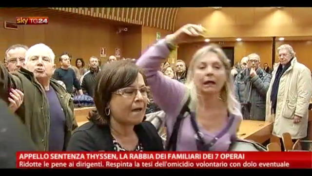 Appello sentenza Thyssen, rabbia dei familiari dei 7 operai