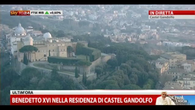 Benedetto XVI nella residenza di Castel Gandolfo