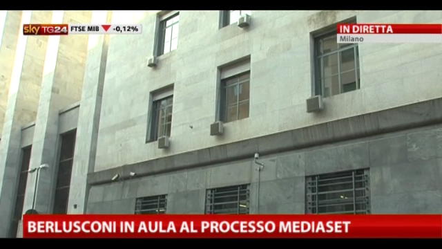 Berlusconi in aula al processo Mediaset