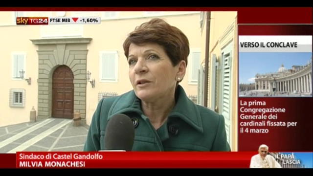 Castel Gandolfo, il sindaco: ho visto un Papa molto umano