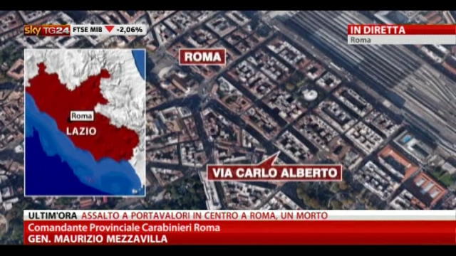Assalto portavalori a Roma, il Generale Maurizio Mezzavilla