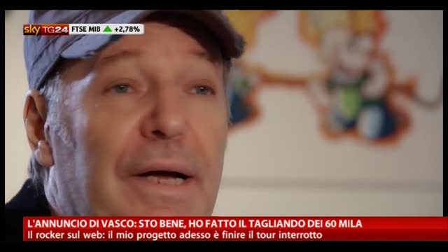 Vasco Rossi: sto bene, ho fatto il tagliando dei 60mila