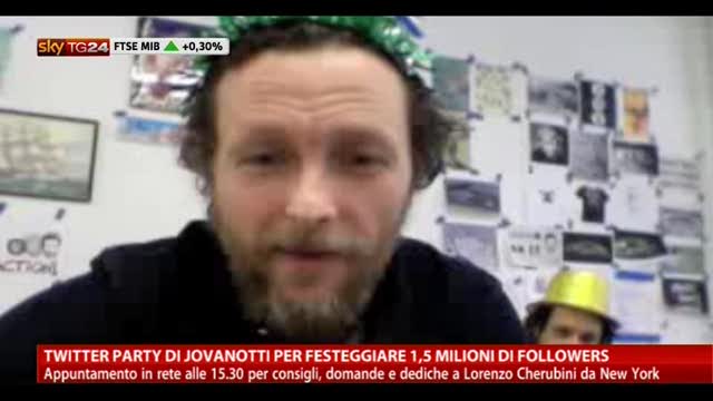 Twitter party Jovanotti: festa per 1,5 milioni di followers