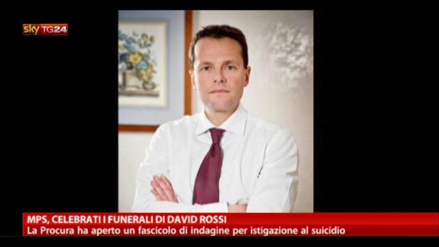 MPS, celebrati i funerali di David Rossi