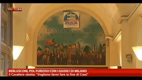 Berlusconi, PDL furioso con i giudici di Milano