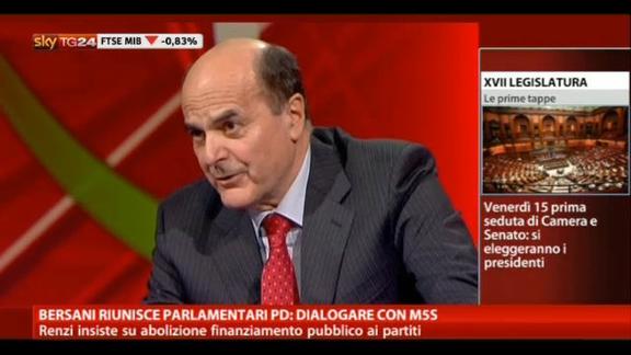 Bersani riunisce parlamentari Pd: dialogare con M5S