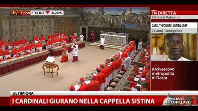 I cardinali giurano nella Cappella Sistina (1a parte)