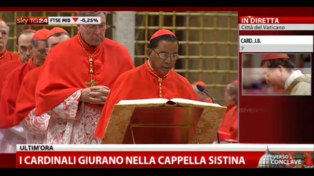 I cardinali giurano nella Cappella Sistina (2a parte)