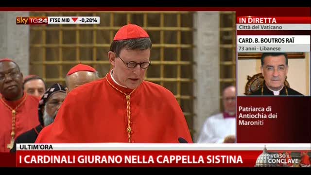 I cardinali giurano nella Cappella Sistina (3a parte)