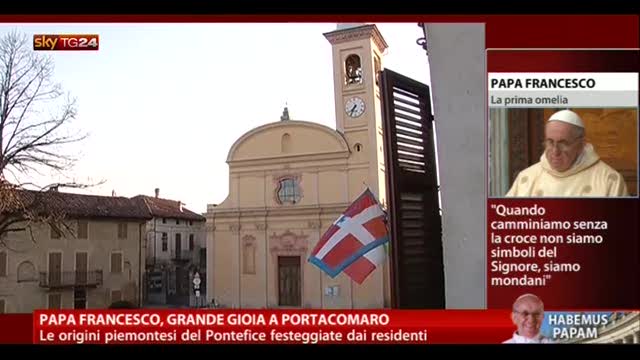 Papa Francesco, grande gioia a Portacomaro