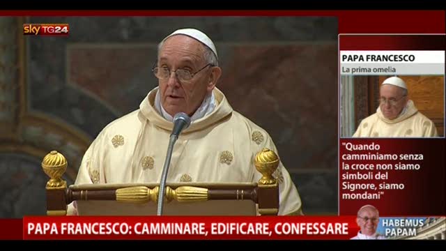 Papa Francesco: camminare, edificare, confessare