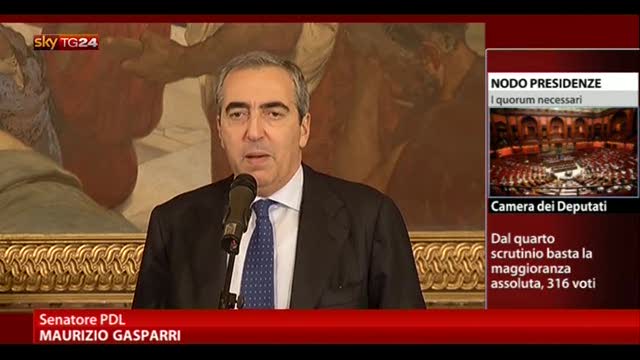 Presidenza Senato, Gasparri: non partecipiamo a spartizioni
