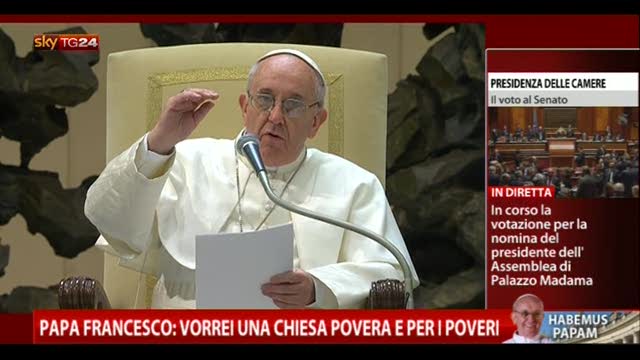 Papa Francesco: "Come vorrei una Chiesa povera per i poveri"