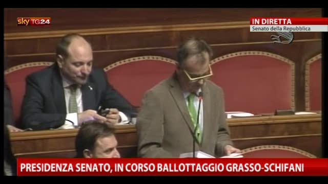 Senato, Calderoli contesta l'esito della votazione