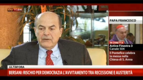 Bersani a SkyTG24:non vediamo eventualità arresto Berlusconi