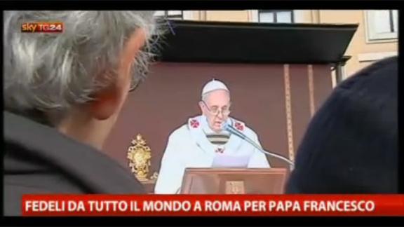 Fedeli da tutto il mondo a Roma per Papa Francesco