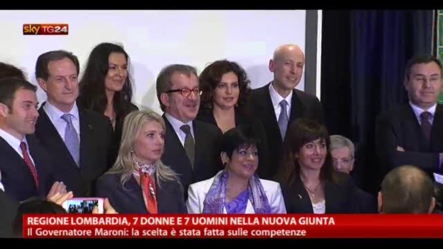 Regione Lombardia, 7 donne e 7 uomini nella nuova giunta