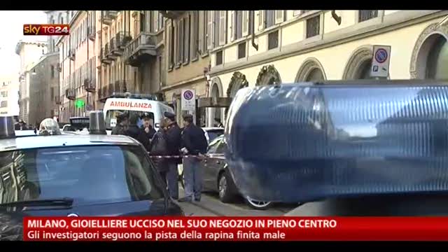 Milano, gioielliere ucciso nel suo negozio in pieno centro