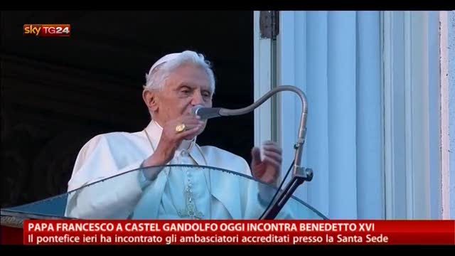 Papa Francesco a Castel Gandolfo oggi incontra Benedetto XVI