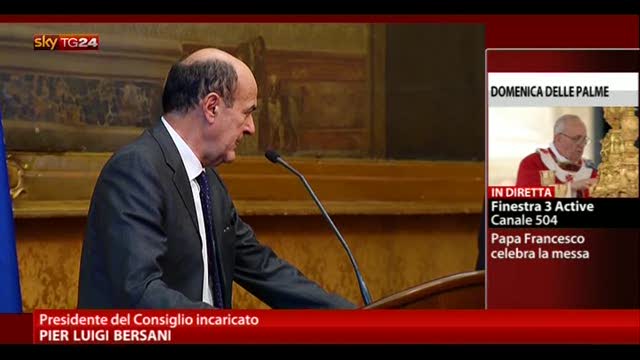 Bersani: in agenda norme stringenti su ineleggibilità