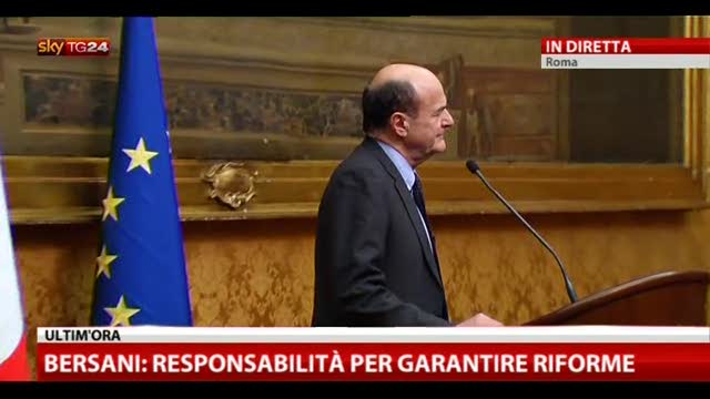 Consultazioni, Bersani: Grillo non ha monopolio cambiamento