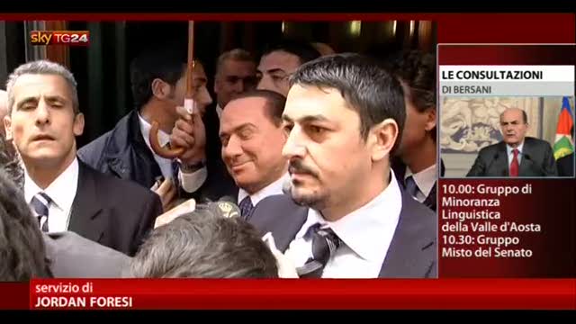 PDL e Lega, consultazioni da Bersani