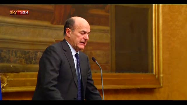 Consultazioni governo, intervento di Bersani a fine giornata