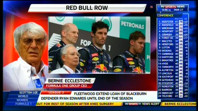 Caso Vettel-Webber, parla Bernie Ecclestone