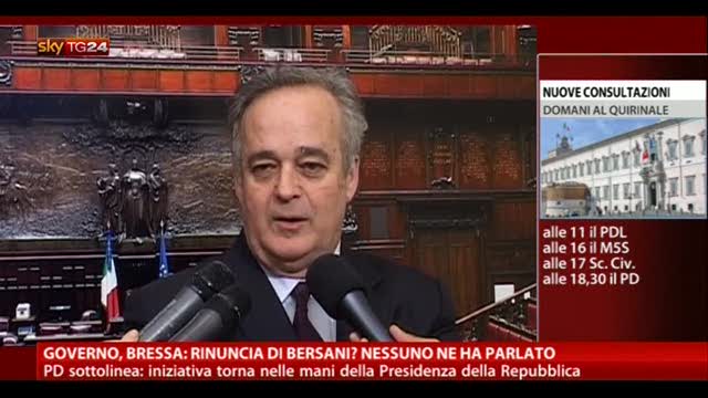 Governo, Bressa: rinuncia di Bersani? Nessuno ne ha parlato