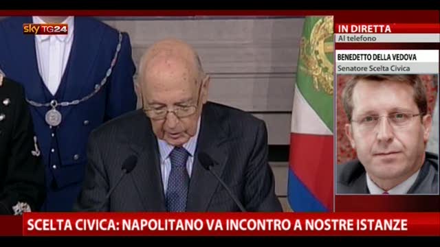 Scelta Napolitano: reazioni Scelta Civica,parla Della Vedova