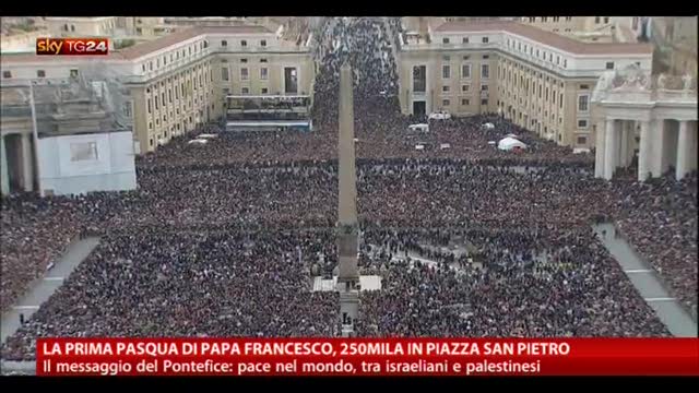 Prima Pasqua di Papa Francesco, 250mila in Piazza San Pietro