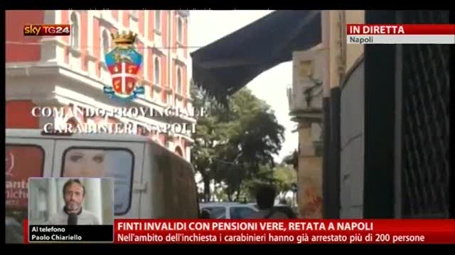 Finti invalidi con pensioni vere, retata a Napoli