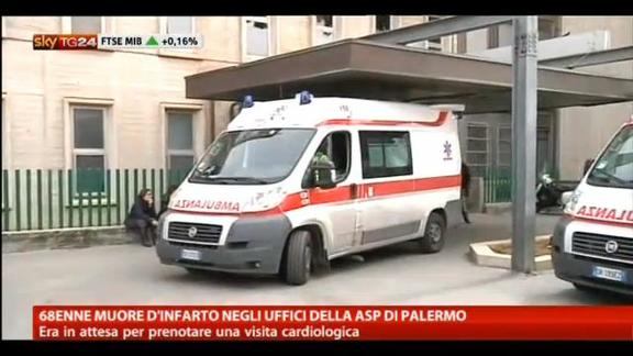 68enne muore d'infarto negli uffici della Asp di Palermo