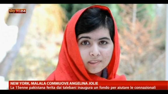 New York, Malala commuove Angelina