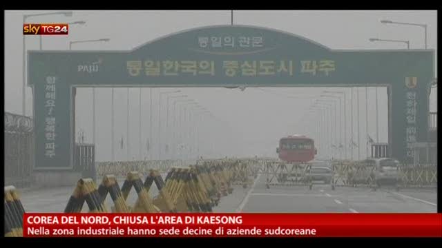 Corea del Nord, chiusa l'area di Kaesong
