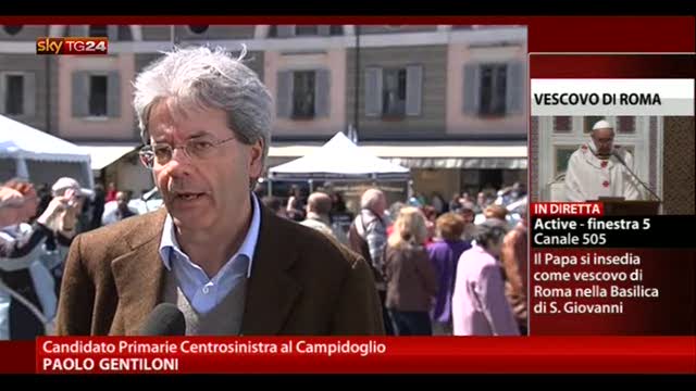 Primarie Sindaco Roma, Gentiloni: "Sfida entusiasmante"