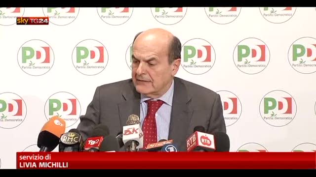Bersani apre a proposte di cambiamento, ma no a Governissimo