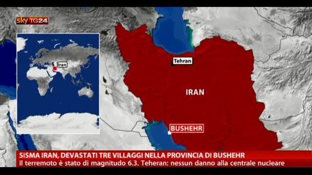 Sisma Iran, devastati tre villaggi in provincia di Bushehr