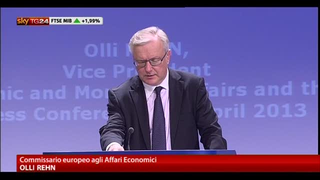 Rehn: ho piena fiducia nel Presidente Napolitano