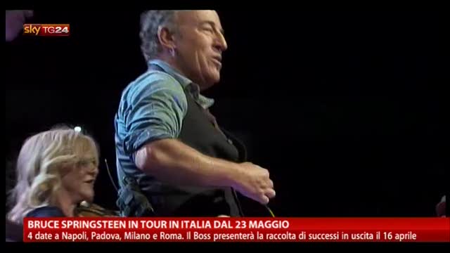 Bruce Springsteen in tour in Italia dal 23 maggio