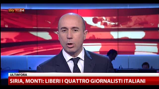 Siria, liberati i quattro giornalisti italiani