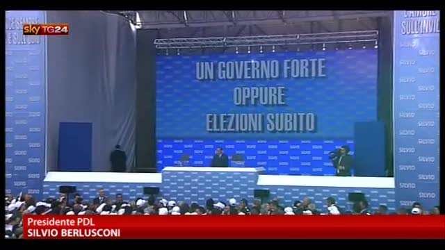 Berlusconi a Bersani: o governo con noi o voto