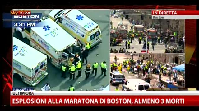 Esplosioni alla maratona di Boston, almeno 3 morti
