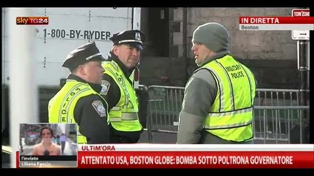 Attentato USA, Boston Globe:bomba sotto poltrona governatore